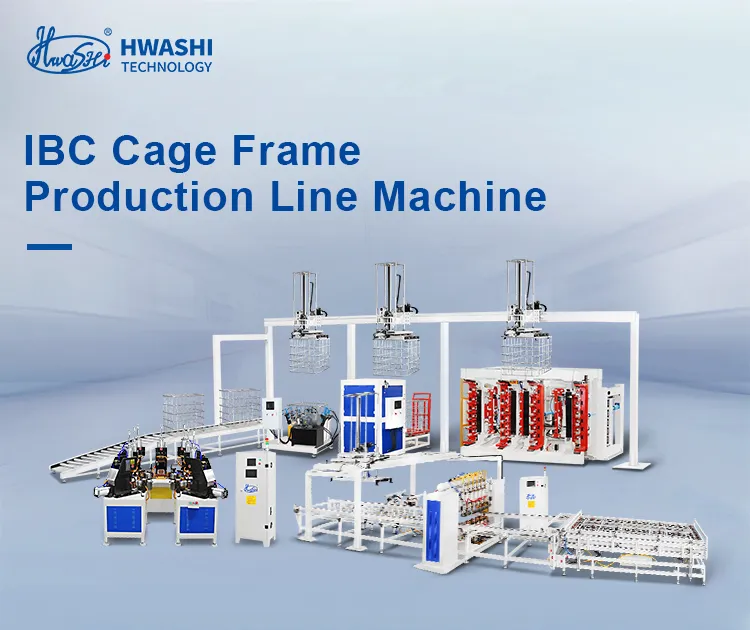 خط تولید اتوماتیک IBC Grid Cage Frame، خط ماشین تست خروجی مخزن IBC کاملاً اتوماتیک 1