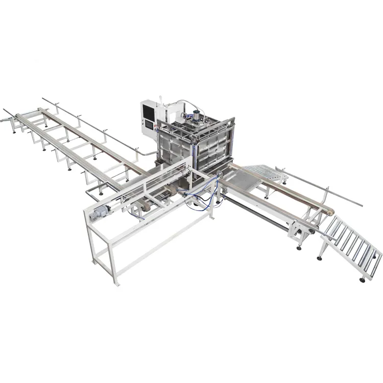 خط تولید اتوماتیک IBC Grid Cage Frame، خط ماشین تست خروجی مخزن IBC کاملاً اتوماتیک 0
