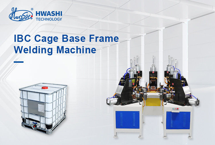 HWASHI IBC خط تولید قاب قفس ماشین جوشکاری قاب پایه قفس IBC