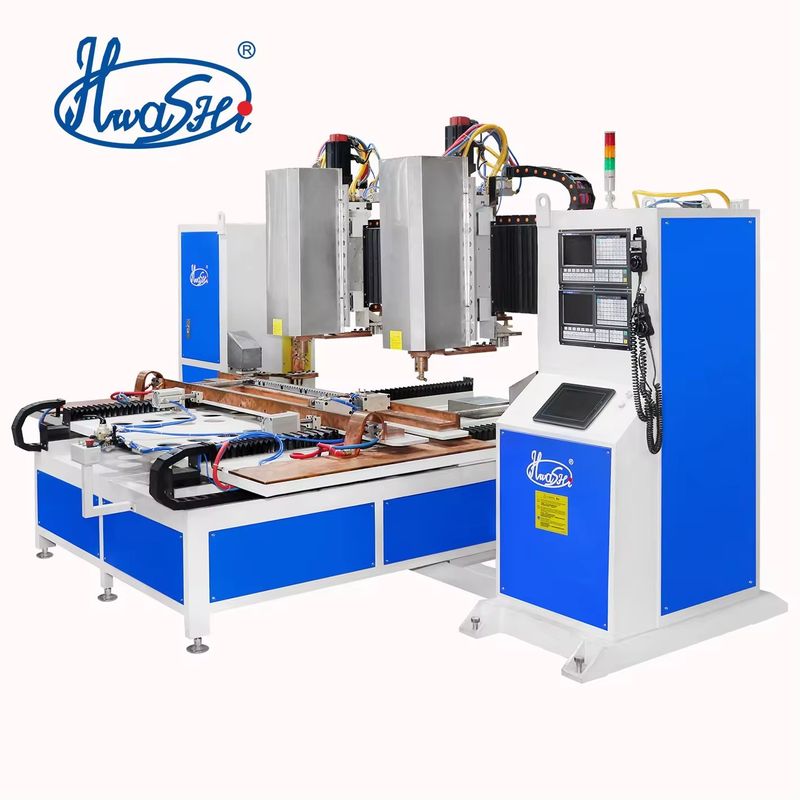 هفت محور ماشین جوشکاری CNC نقطه ای دو سر خودکار ورق فلزی برای قفسه سکوت