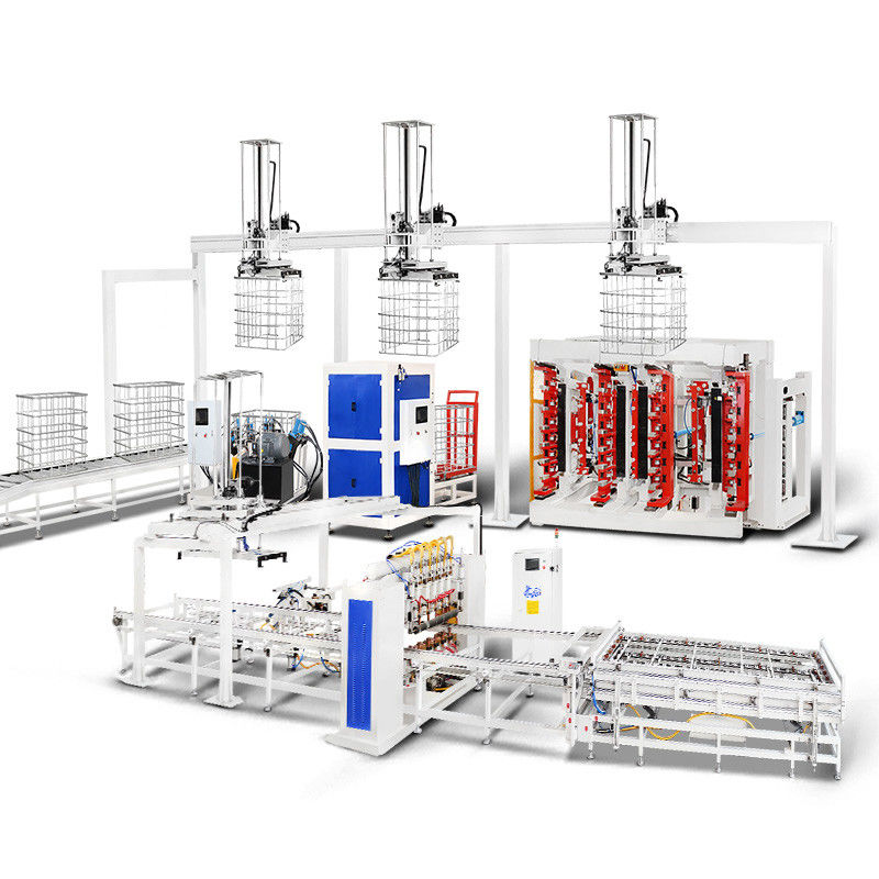 فابريکه هواشي IBC Grid، خط توليد قاب قفس IBC، دستگاه قفل قاب قفس IBC