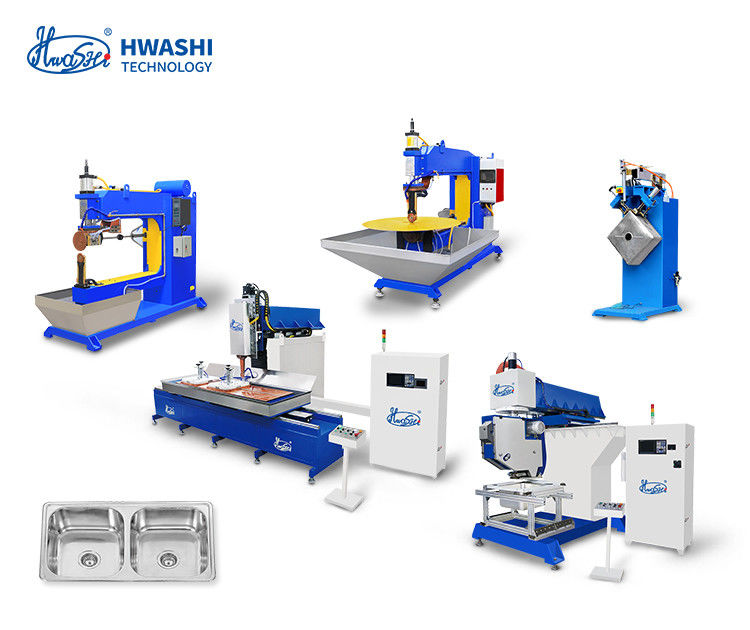 Hwashi Inox SS304 آشپزخانه ماشین جوش دو طرفه سینک و فولاد ضد زنگ CNC سینک پولیش ماشین آسیاب