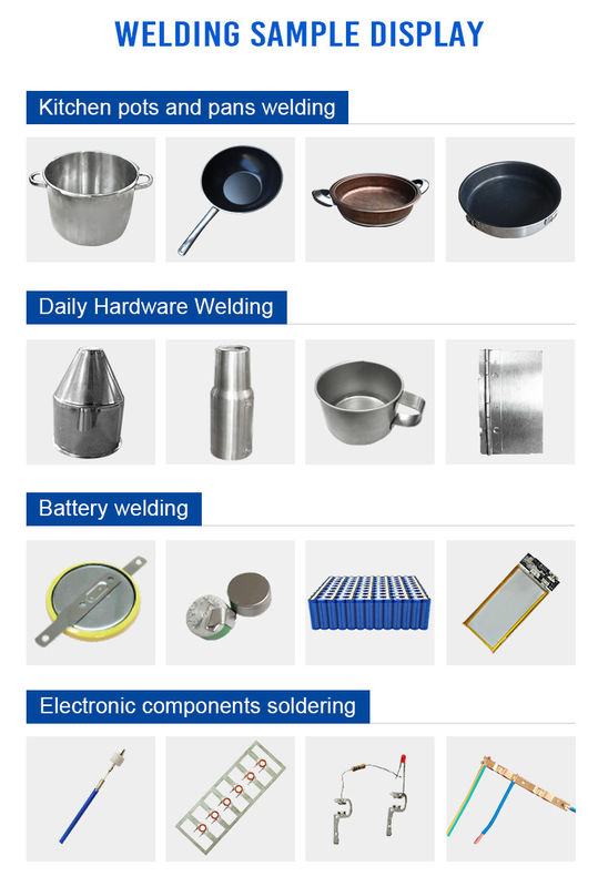 جوشکار نقطه‌ای تخلیه خازنی فولاد ضد زنگ Hwashi 220-380V، دستگاه جوشکاری قابلمه شیر استیل ضد زنگ، جوشکار نقطه‌ای دسته قابلمه