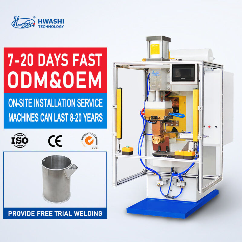 HWASHI 75KVA قدرت عمودی نوع فرکانس متوسط اینورتر دستگاه جوش نقطه ای CE / CCC / ISO گواهینامه